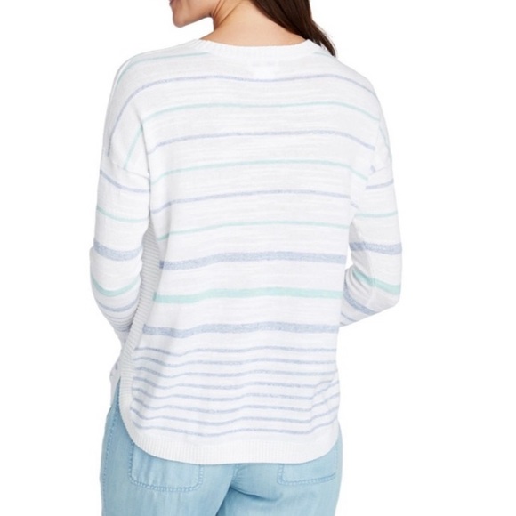 VINEYARD VINES Stripe Relaxed Cotton Sweater - Picture 10 of 11